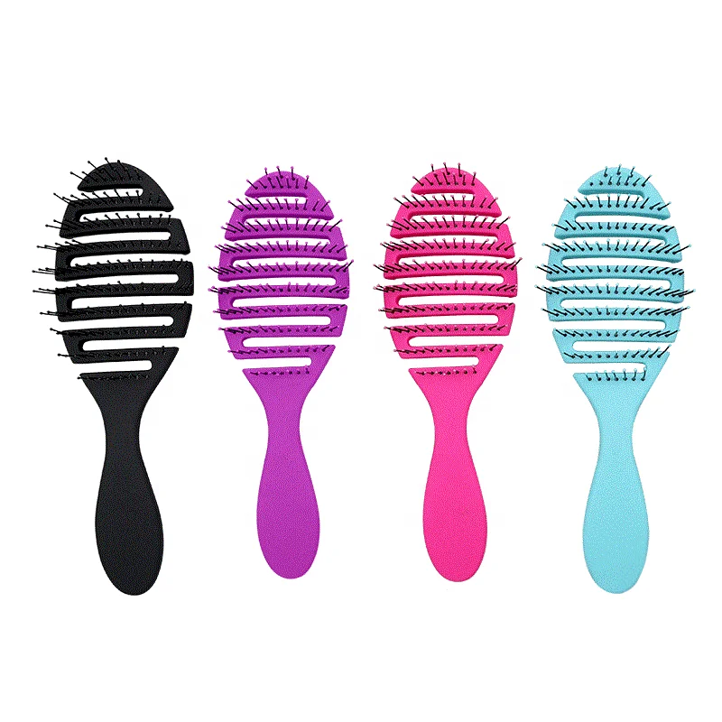 

Private Label wet hair brush tool barber Hair Brush Hair Styling Tools Anti Tangle Anti-static Head Massage Hairbrush MagicComb, Customized