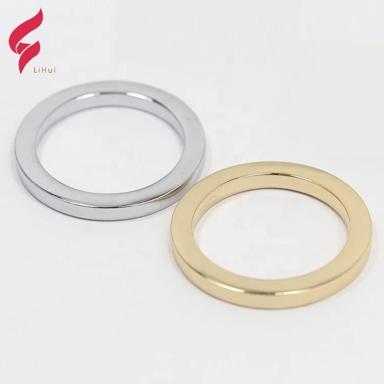 

High Quality Custom Bag Buckle Metal Flat O Ring Metal Bag Accessories For Handbag Hardware, Nickle ,gold ,gunmetal or as your request