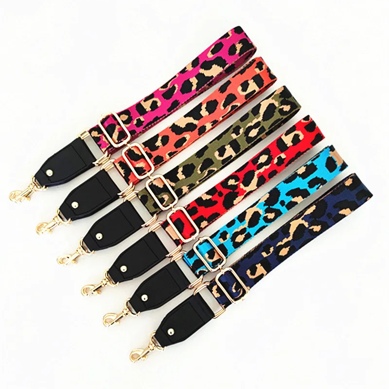 

New Slanting Side Back Shoulder Belt Widening Long Colored Leather Woven Bag Accessories Backpack Straps, Multi-colors