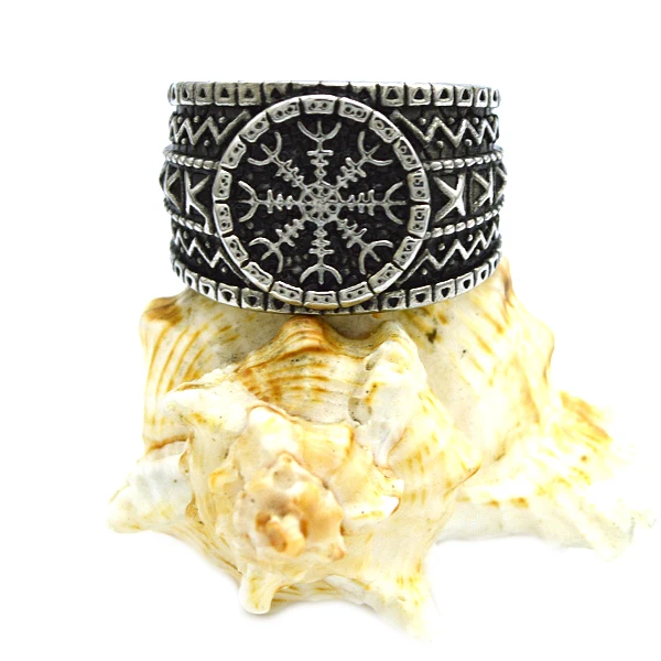 

Vintage Viking Charm Ring Retro Charm Men Ring Stainless Steel Party Jewelry Special Ring