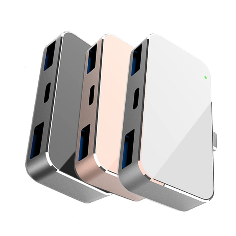 

High Performance Type C PD Fast Charging 3Port Otg 3 In 1 Usb 3.1 Hub For Samsung Dex, Black, rose gold, silver