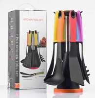 

Eco-friendly 6 pieces set silicone tools kitchen utensils wholesale