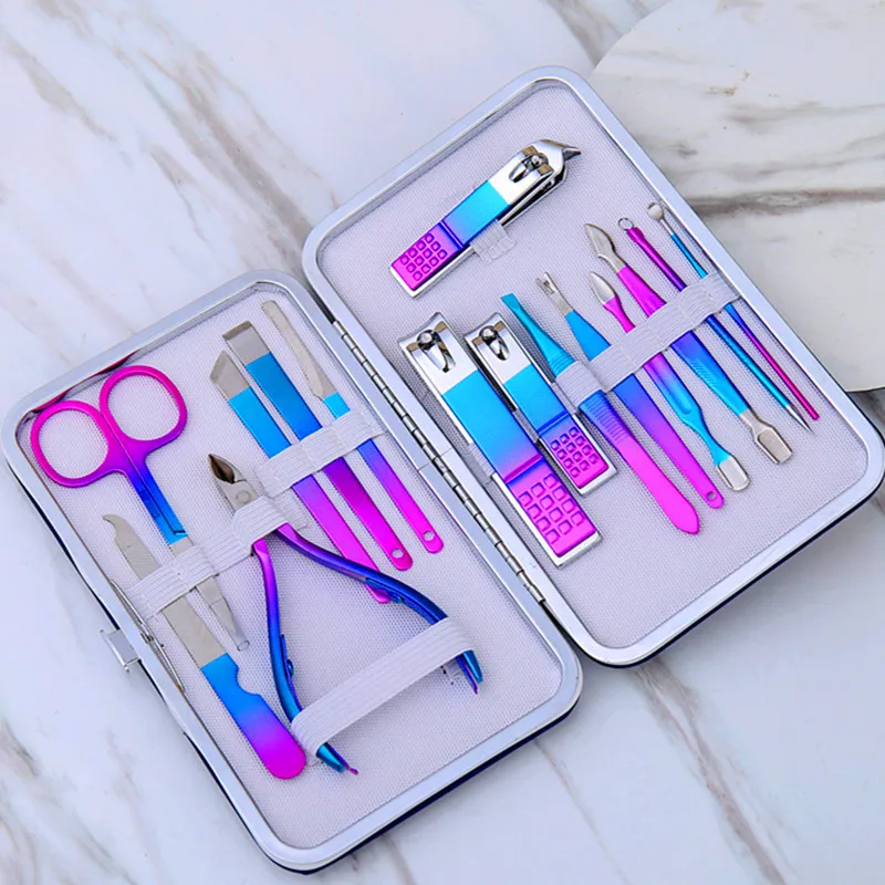 

Best Quality China Manufacturer 12Pc Manicure Set Stainless Steel, Colorful