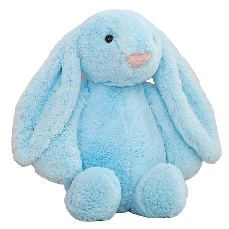 

Soft Cute Baby Plush Toy Oem Design Long Eared Bunny Stuffed Animal Custom Blue Rabbit Stuffed & Plush Toys