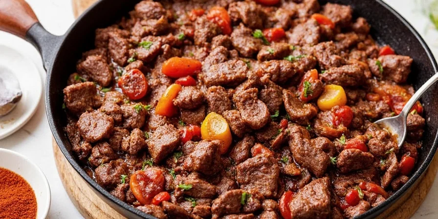 Platter of perfectly shredded barbacoa meat ready to serve