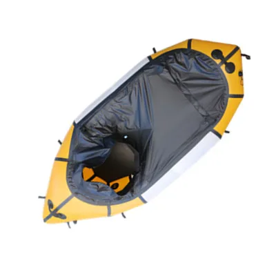 

Customized 420D TPU lightweight packraft, TPU 1-Person inflatable pedal rafting kayak boat, All the customized pvc color