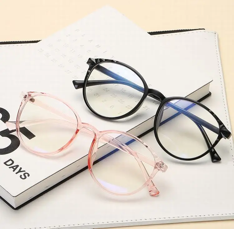 

196 hot sale fashion classic frame anti blue light blocking computer reading glasses eyewear for women girls