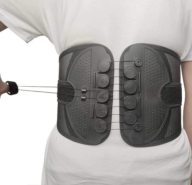 

Customized Logo Pulley System Stabilizing Working Waist Support Belt Lumbar Lower Back Brace