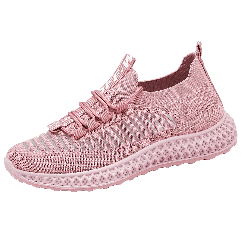 

Fly knit injection casual shoes running athletic new fashion sport sneakers, Black/pink/white/yellow