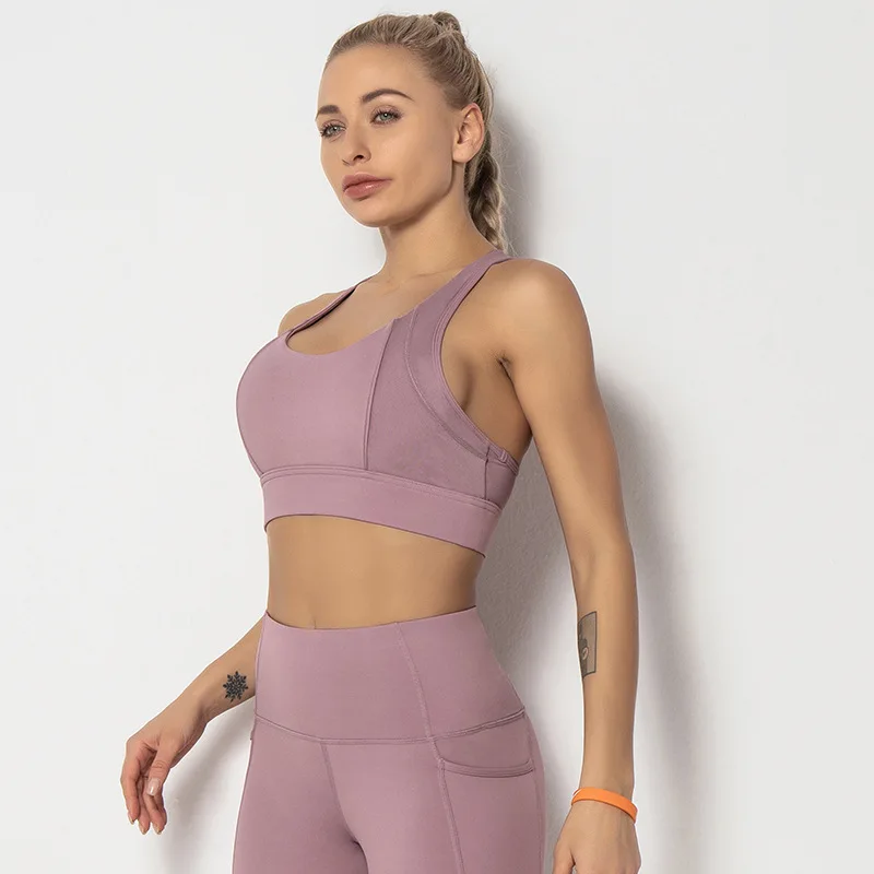 

Women Stretch Summer Racerback Yoga Fitness Sports Workout Bra, Customized colors