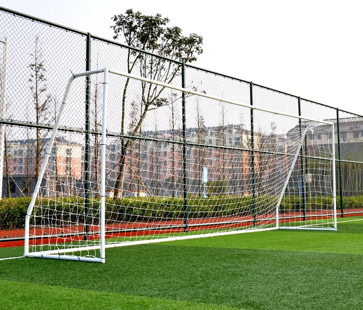 

Wholesale Hot Sale High Quality Steel Soccer Goal, Customized frame and net