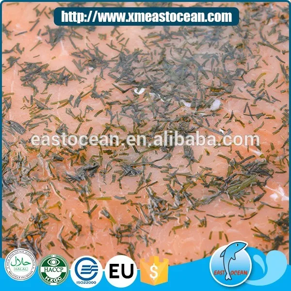 2016 New item smoked salmon with vanilla delicious salmon offcuts