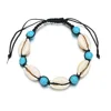 2019 Custom adjustable rope sea shell chakra bracelet jewelry handmade multi color for women