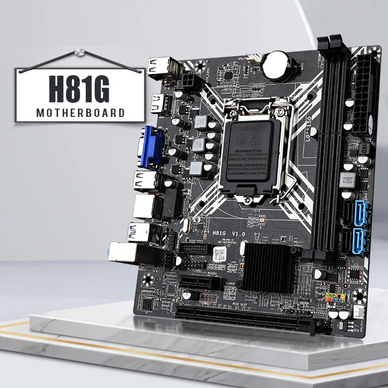 

gaming desktop most popular H81G Intel LGA 1150 I3, I5, I7 supported micro ATX motherboard H81 DDR3 motherboard
