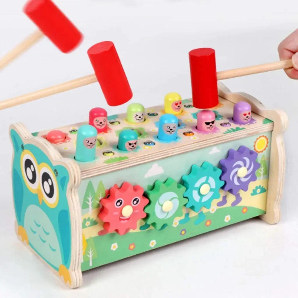 wooden pop up peg toy