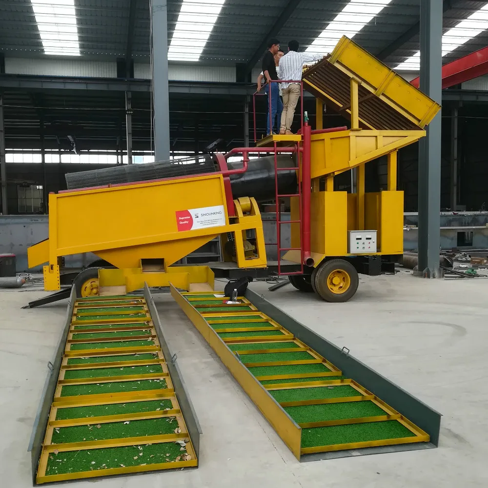 
Africa popular small trommel 200 tph alluvial gold mine washing plant for sale 