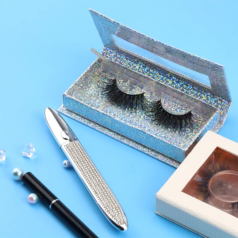 

Private label 3D mink eyelash boxes wholesale mink lashes with packaging