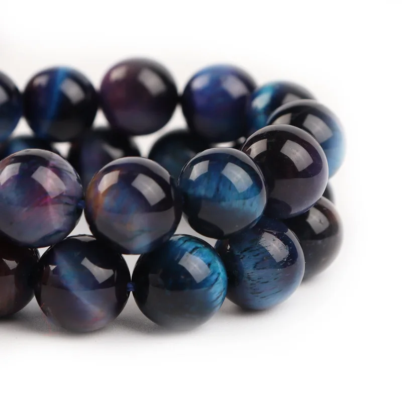 

Hobbyworker DIY Natural Tiger Eye Stone Loose Beads for Jewelry Making