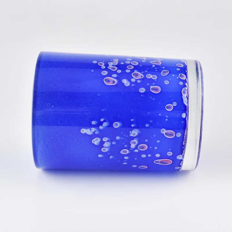 350ml Blue Glass Jars For Candle Making