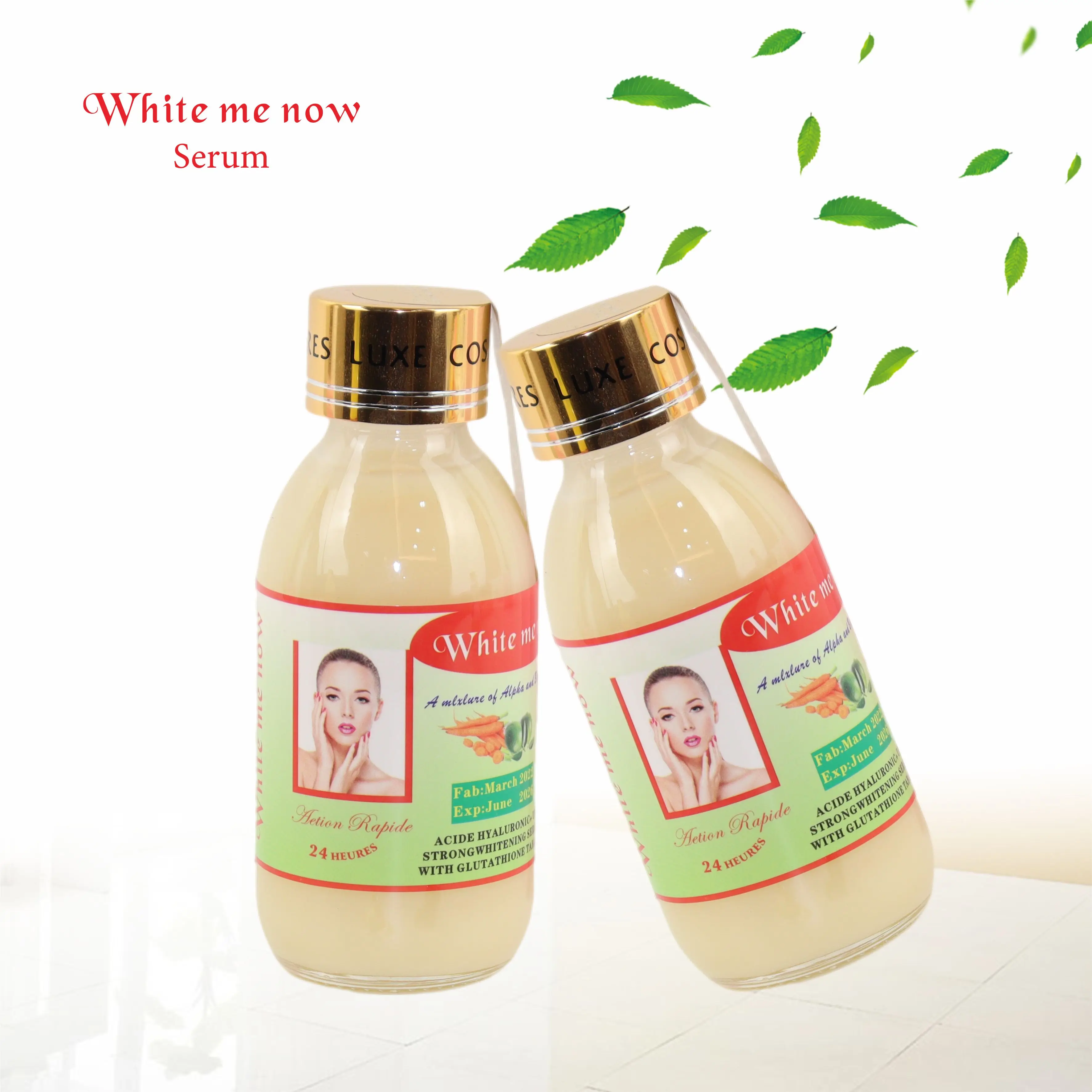 

Strong Whitening Serum With Glutathio Tablet Hyaluronic Acid Original Carrot Extract Moisturizing Glow Serum Eclaircissant