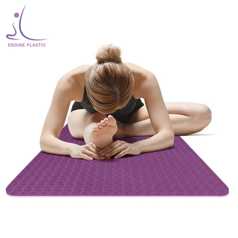 

Top sale factory price yoga mat promotion TPE eco custom print yoga mat from China, Customized color