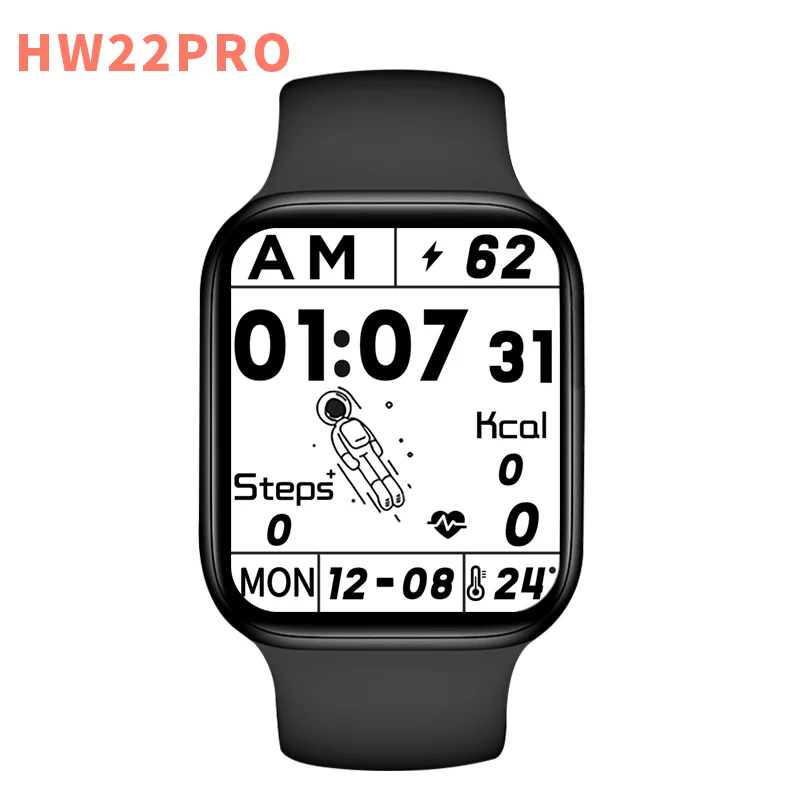 

2021 Smartwatch HW22 pro 1.7 IPS Smart Dual Buttons Wireless Charging Tracker Waterproof SmartWatch HW22 Pro