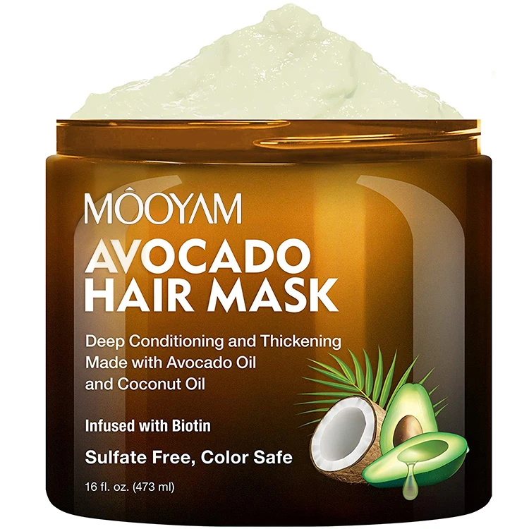 

Wholesale Private Label Natural Organic Avocado Argan Oil Coconut Repairing Keratin Hair Mask For Damaged Hair