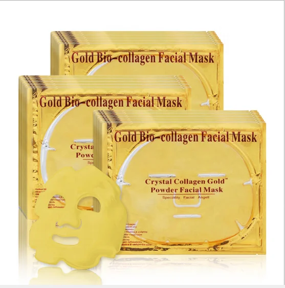 

Wholesale Repairing Moisturizing Anti-aging Nourishing Sheet Mask 24k Gold Face Mask Gollangen Gold Bio-collagen Facial Mask