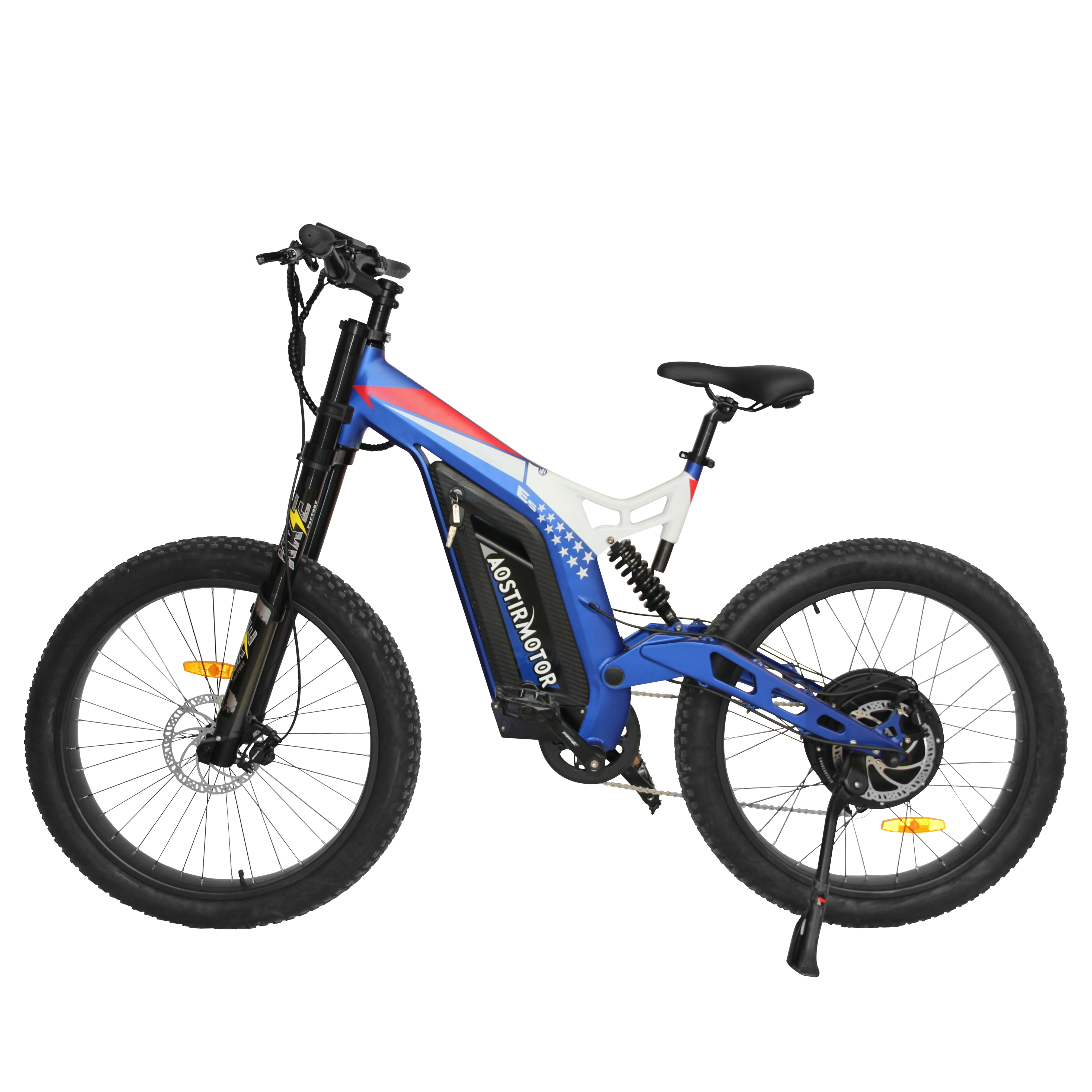 

US local delivery crane 26'' full suspension 48v 1500w mtb electric fat mountain bike