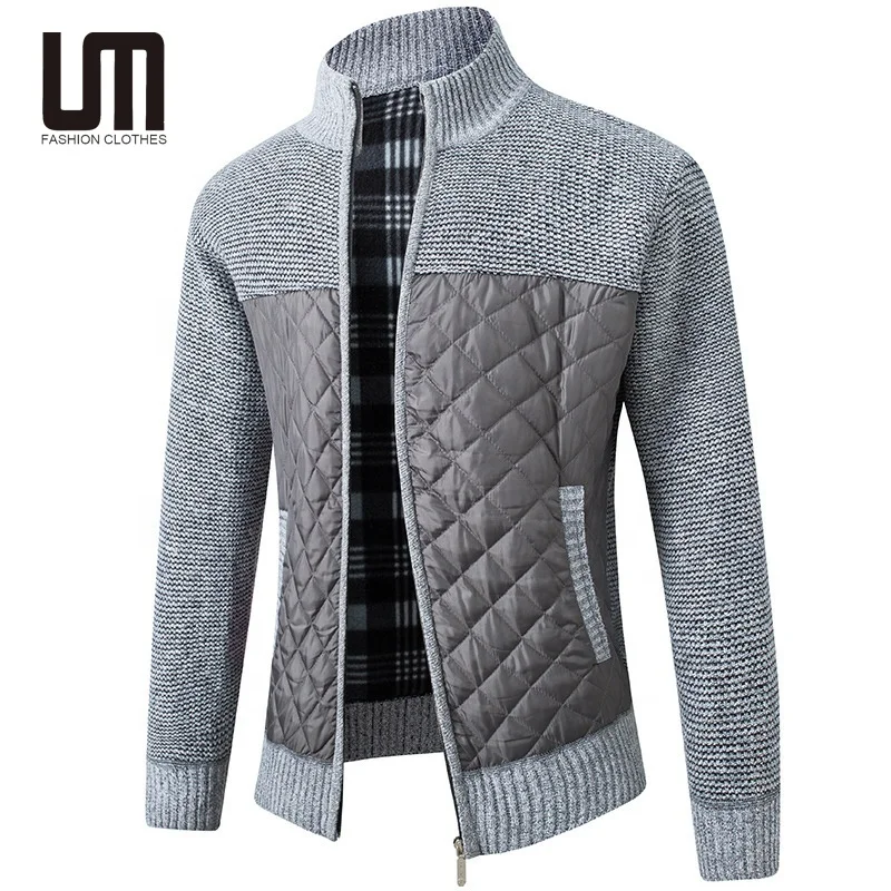 Liu Ming Autumn Winter Men Clothing Casual Warm Knitted Cardigan Jacket Sweater