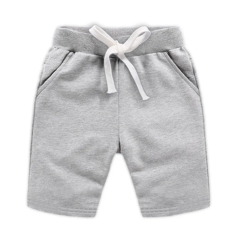 

Children's clothing cotton shorts summer new products Korean casual waist five-point pants solid color knitted children's pants