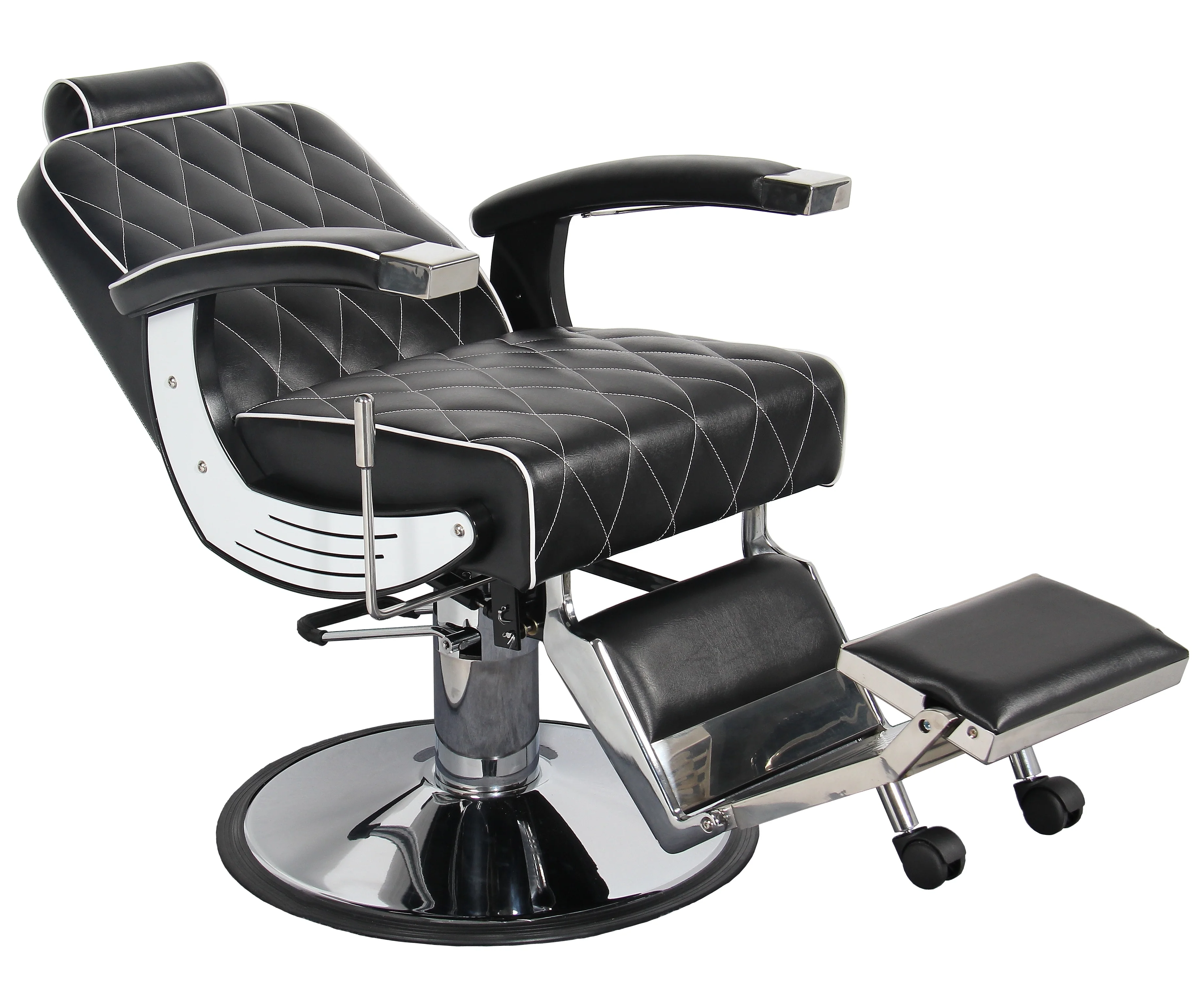 Salon Furniture Set Double Sided Mirrors Barber Styling Chair