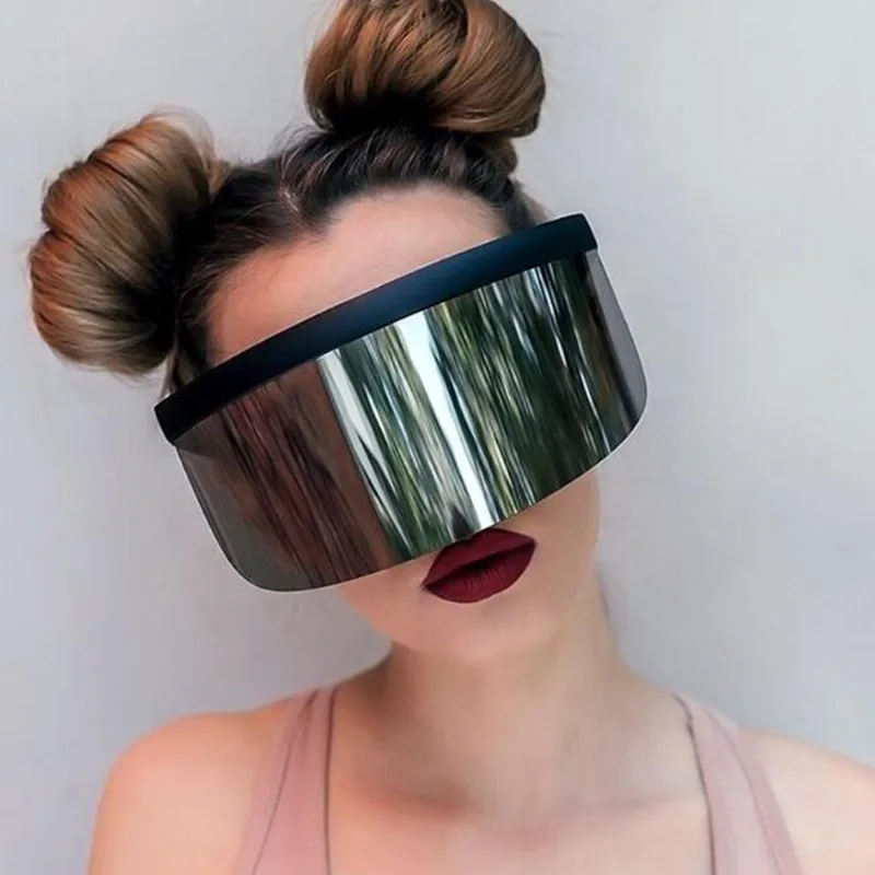 

2020 Fashion Polarized Shades Sunglasses Women Oversized Shield Shade Eyewear Big Frame Outdoor Windproof Sun Glasses