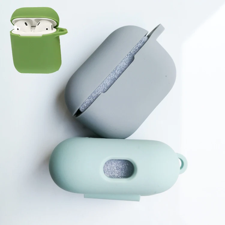 New Amazon hot Bluetooth earphones Silicone Protective case skin silicone  cover for AirPods