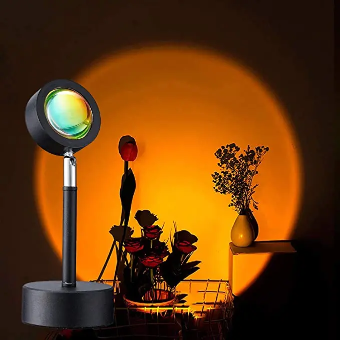 

DAZ magnifying Halo rgb floor led floor sunsetlamp sunset light Halo sunset lamp projector lamp sunset lamp table
