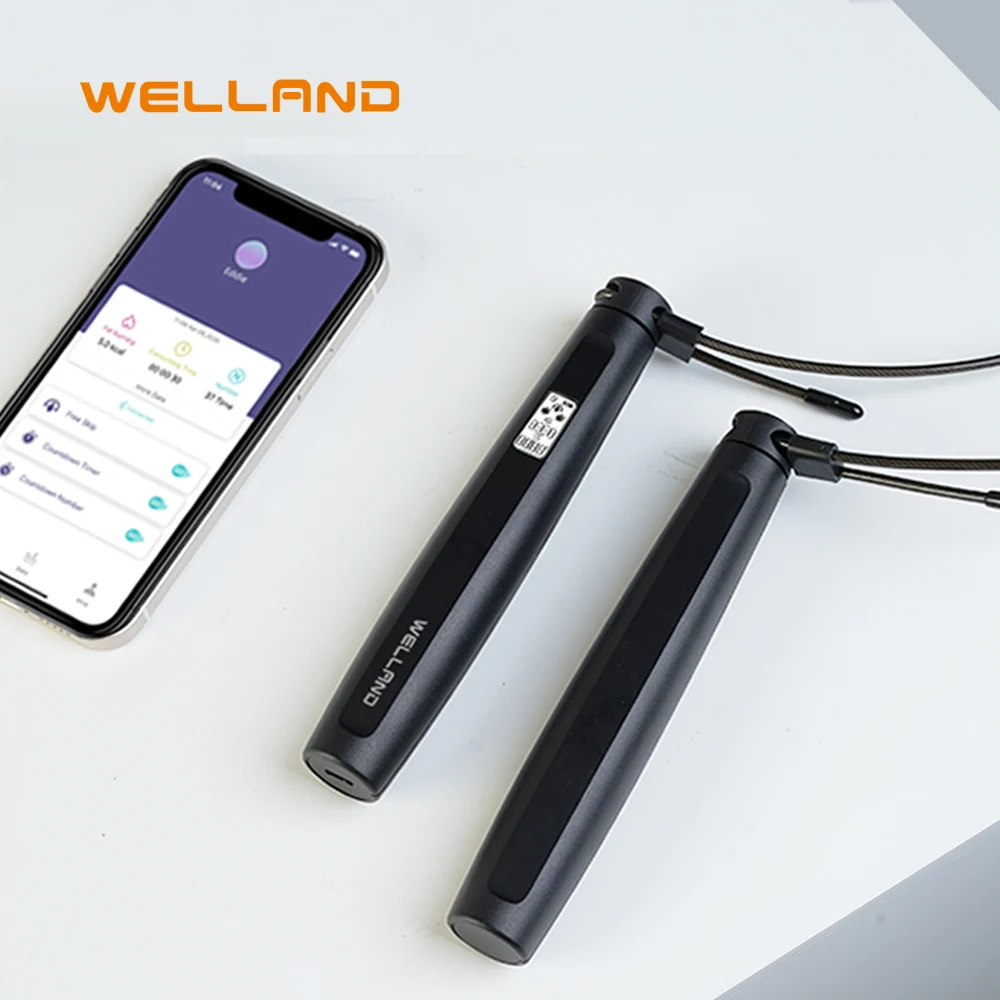 

Welland smartphone App with 3 meters jumping rope for easy skipping exercise