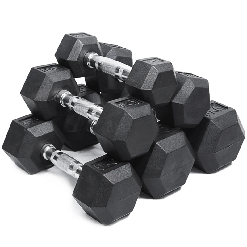 

Fitness Hexagon Fixed Dumbbell Household Prevent Them From Rolling And Ergonomic To Facilitate A Perfect Grip