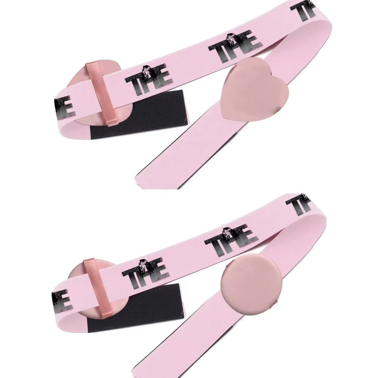 

free logo Lace Band New Design Custom Logo Lace elastic wig Melt Band With heart Ear Covers