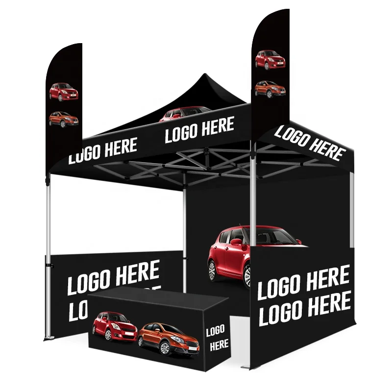 

Wholesale Personal Design 10x10ft Canopy Steel heavy duty Tent Advertising Display Events Outdoor 3x3 Gazebo Pop up Tents
