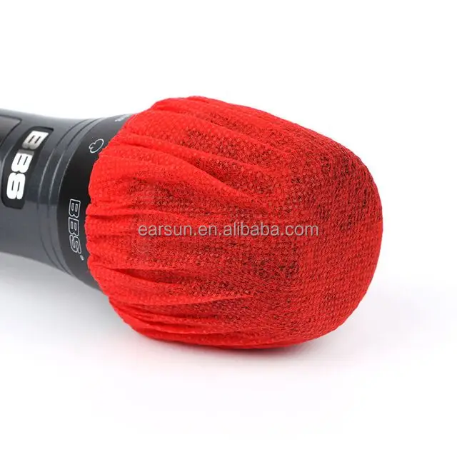 

Factory Cheap colorful KTV mic cover disposable dust proof sanitary foam microphone cover windscreen, Black ,yellow,red