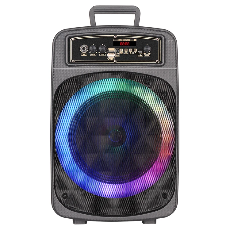 

HT-W98 portable LED led light on woofer lithium battery speaker