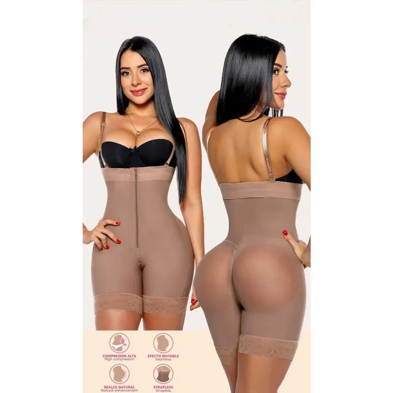 Faja De Alta Compression Slimming Body Shaper Underwear Fajas Colombianas Women High Compression Full Body Shapewear