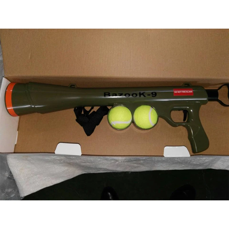 

Tennis Launcher Interactive Dog Toys Load and Launch Tennis Balls for Dogs To Fetch for Small and Large Dogs, Black