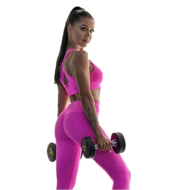 

New hot sale printed short vest neon color vest pants set sports yoga wear suit women, Can be customized