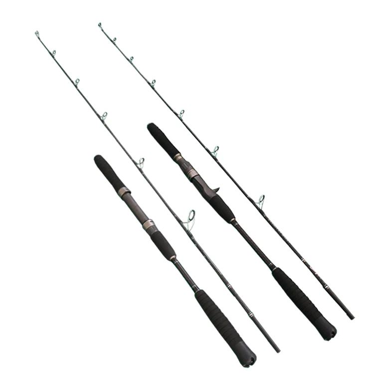 In Stock Fast Delivery 1.68M 1.98M Saltwater Fishing Rods Light Slow Jigging Rod Jigging Spinning Casting pole blank, Black