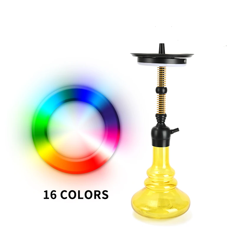 

Wholesale Colorful LED Ring Lamp Smoking Accessories Remote Control Hukkah Shisha Decorative Lamps, Mixed color