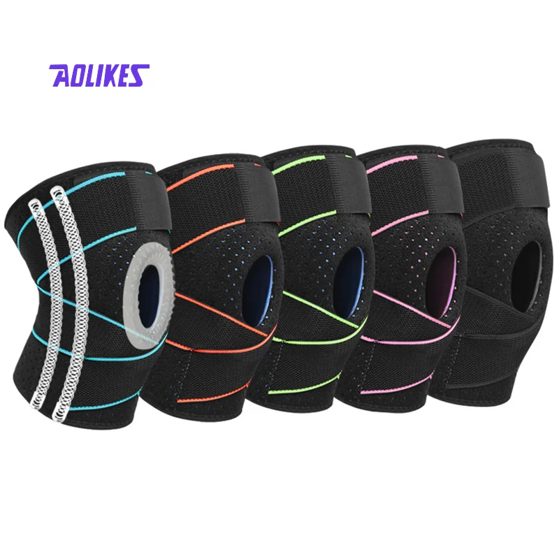 

Aolikes manufacturer wholesale absorb sweat knee sleeve patella open hole knee pads knee brace stabilizer