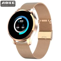 

Q9 Smart watch stainless steel Lady Smart bracelet Q9 with heart rate and blood pressure watches ladies women