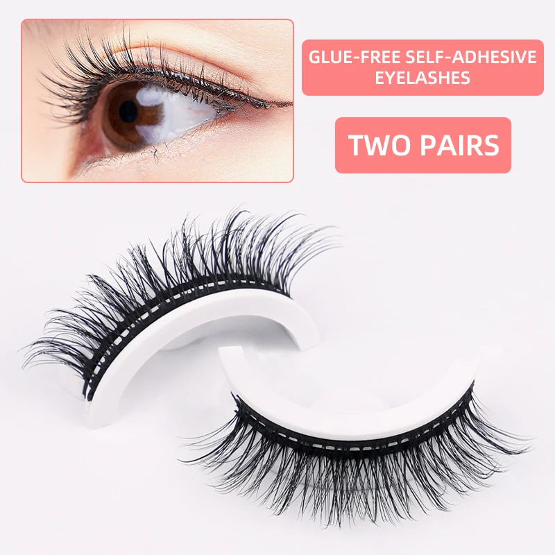 

Thinnest band korean Vegan lash Natural Artist Self-Adhesive eyelashes