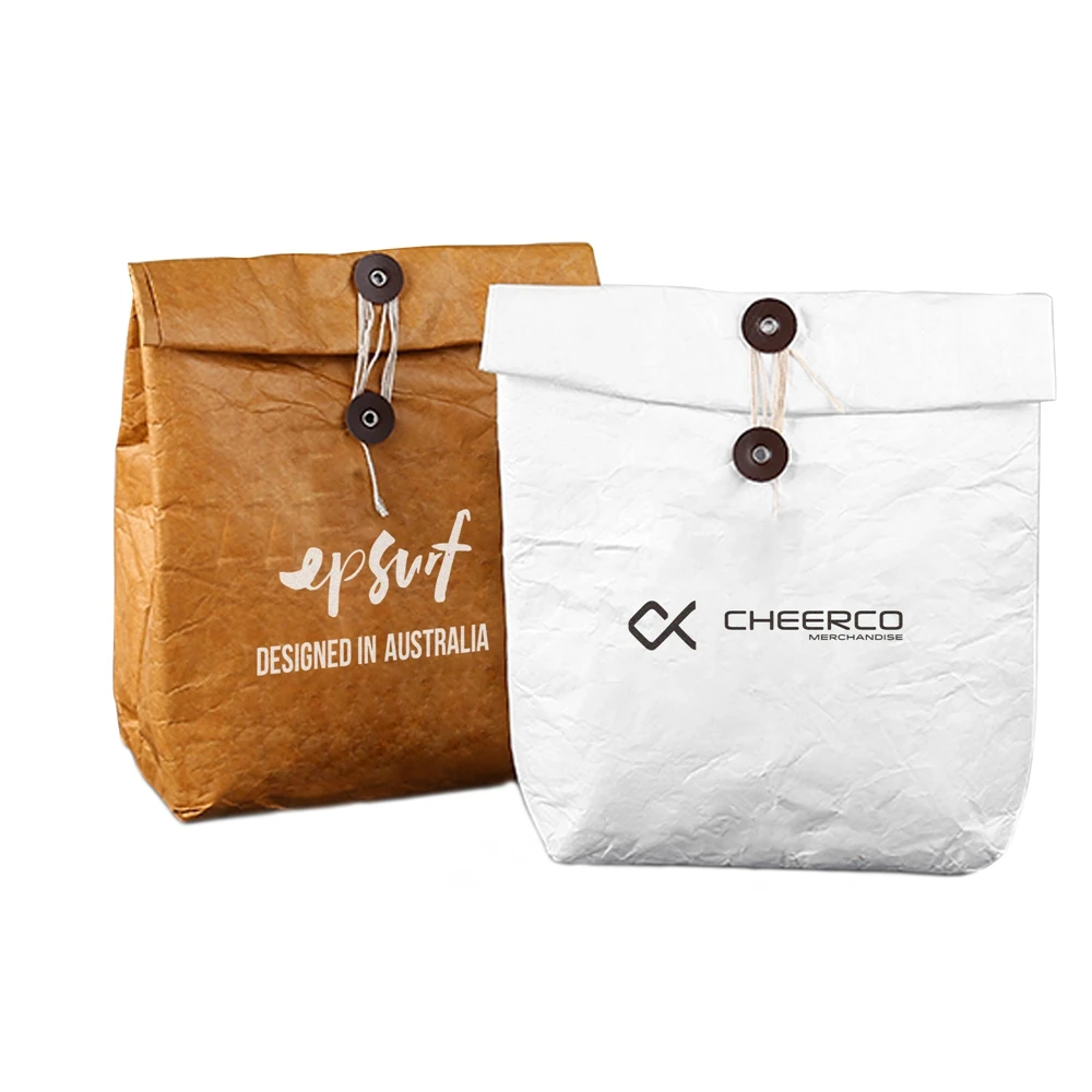 

Pro service and quality unisex washable kraft paper packing bag waxed kraft paper lunch bag picnic tote